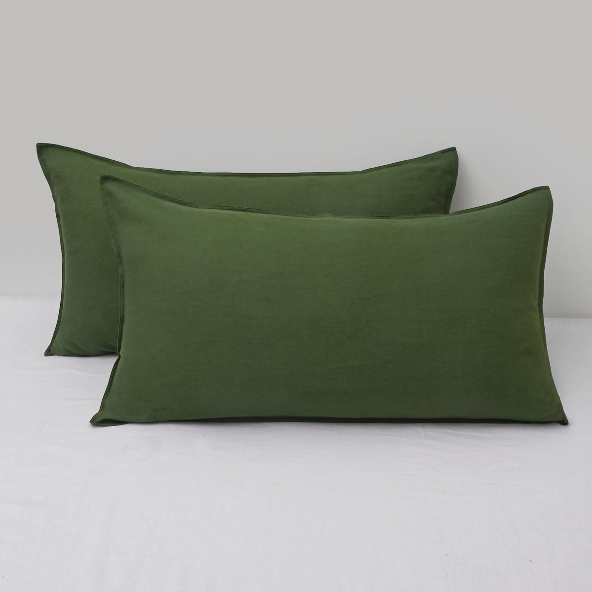CHUFFED 100% Pure French Linen Body Pillow Cover 1 Pack,20x54 Inches, Ultra Soft & Breathable,Stone Washed Cooling Flax Linen Pillow Case with Hidden Zipper Closure for Adults