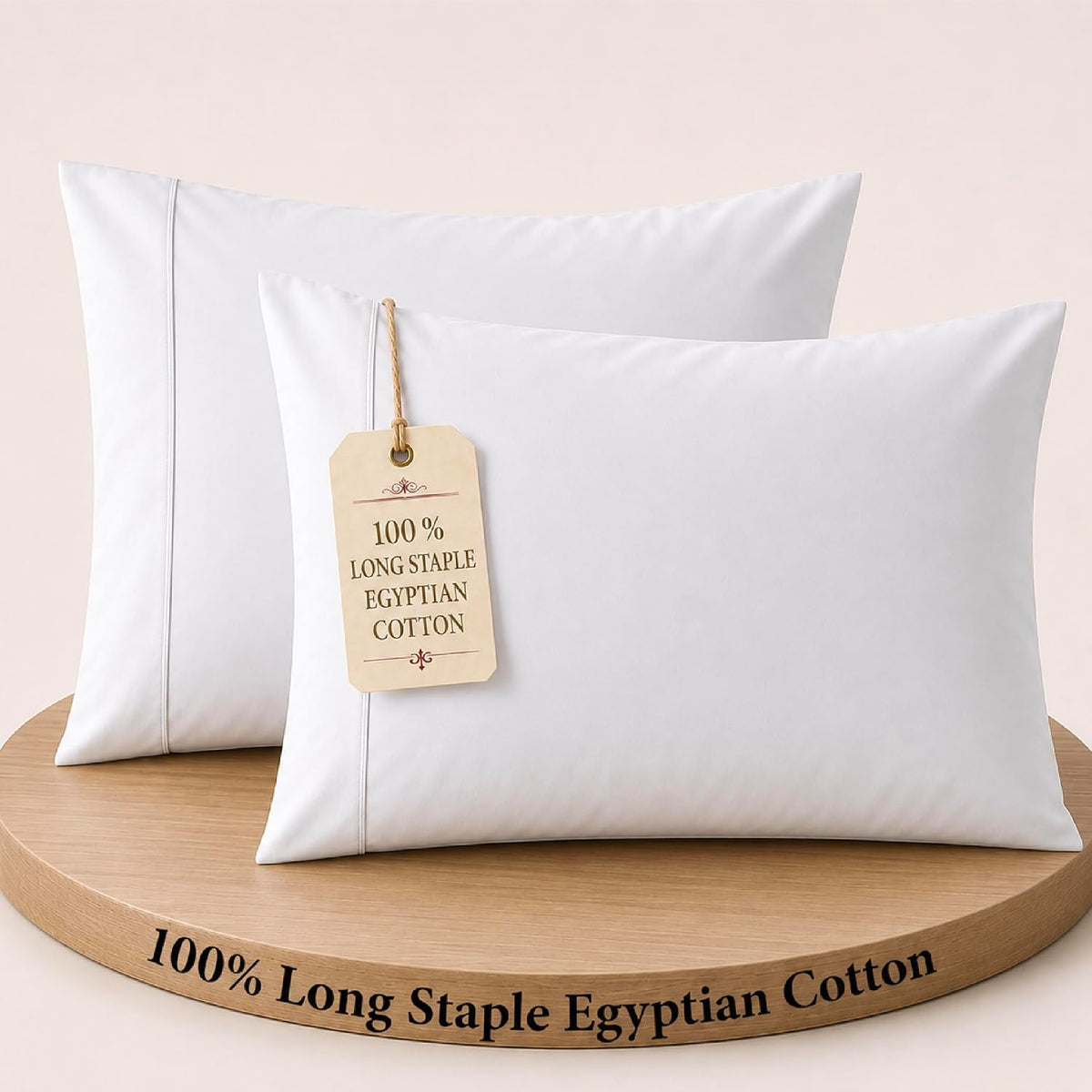 Queen Pillow Cases Set of 2, 400 Thread Count, White