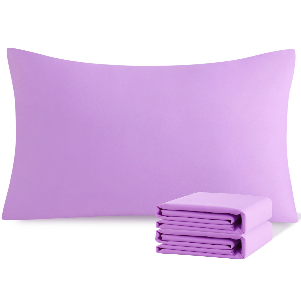 NTBAY Microfiber King Pillowcases, 2 Pack, 20 x 36, Dark Grey