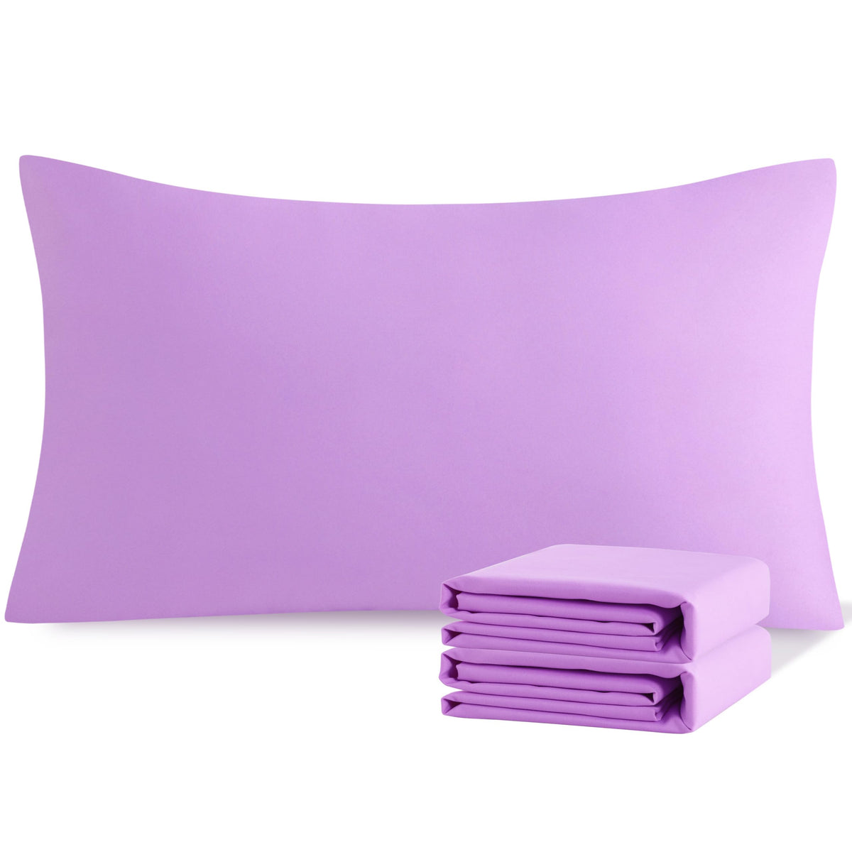NTBAY Microfiber King Pillowcases, 2 Pack, 20 x 36, Dark Grey