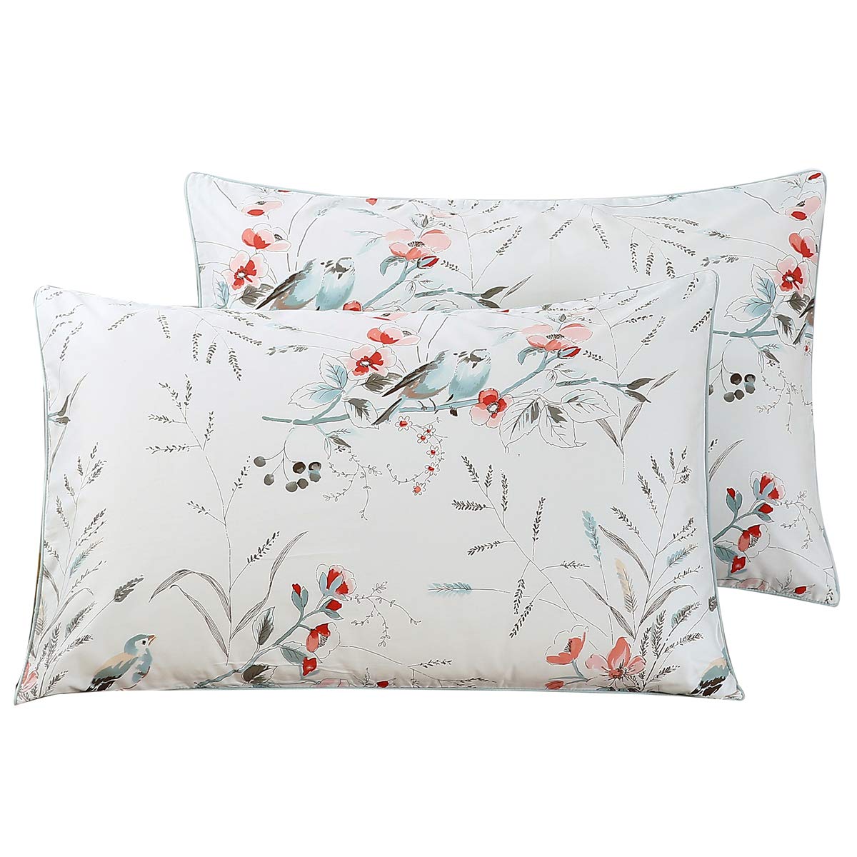 WINLIFE Standard Pillowcases Set of 2 100% Egyptian Cotton, Bright White
