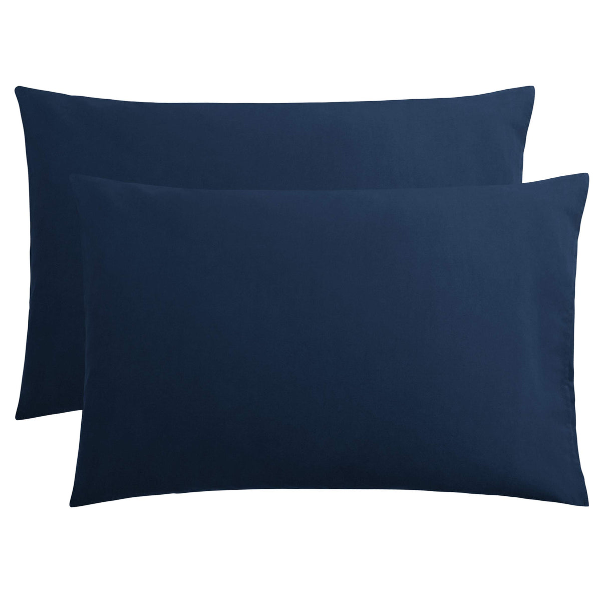 FLXXIE 2-Pack Microfiber King Pillow Cases, Envelope Closure, Navy