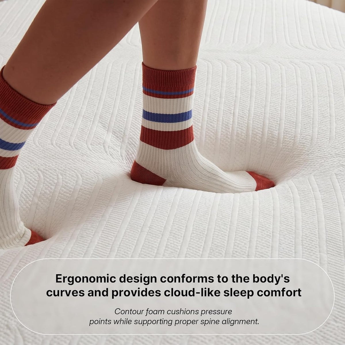 Queen 10 Inch Hybrid Mattress in a Box, Medium-Firm, Memory Foam with Individually Pocketed Coils, Zoned Support, Motion Isolation, CertiPUR-US Certified