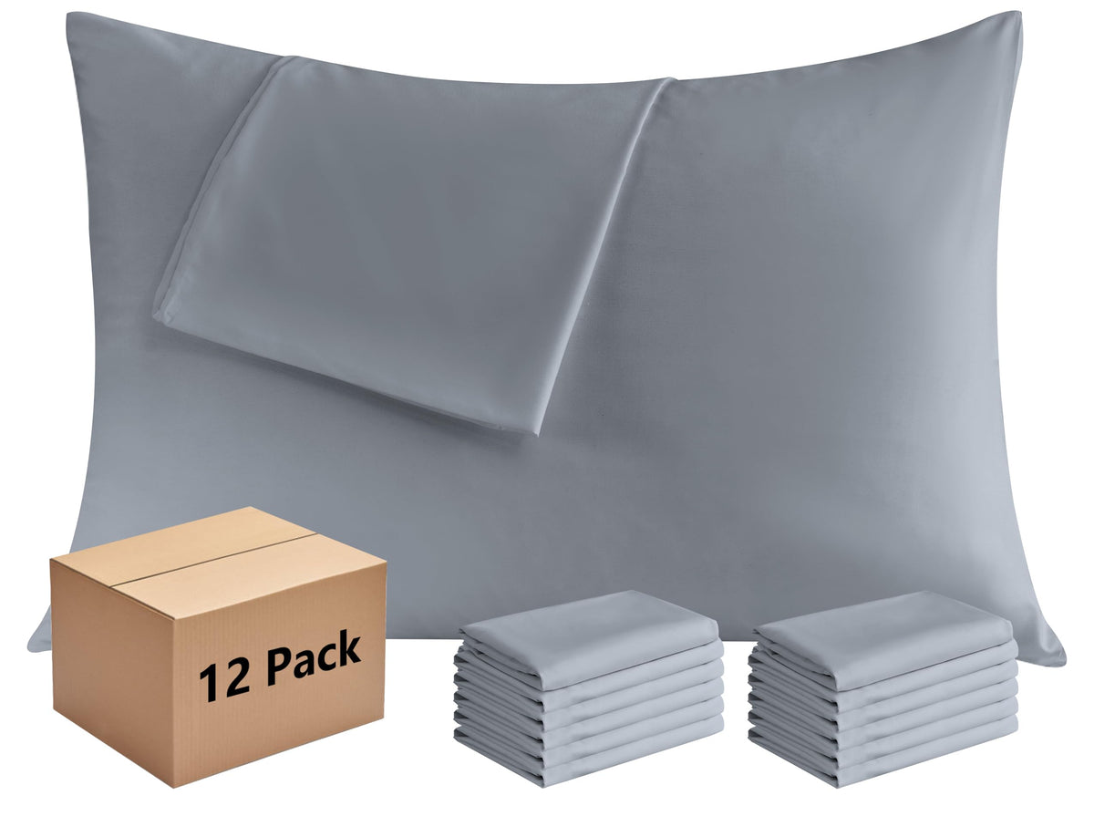 CULVE White Pillow Cases King 4 Pack, Microfiber Pillowcase, 20x36