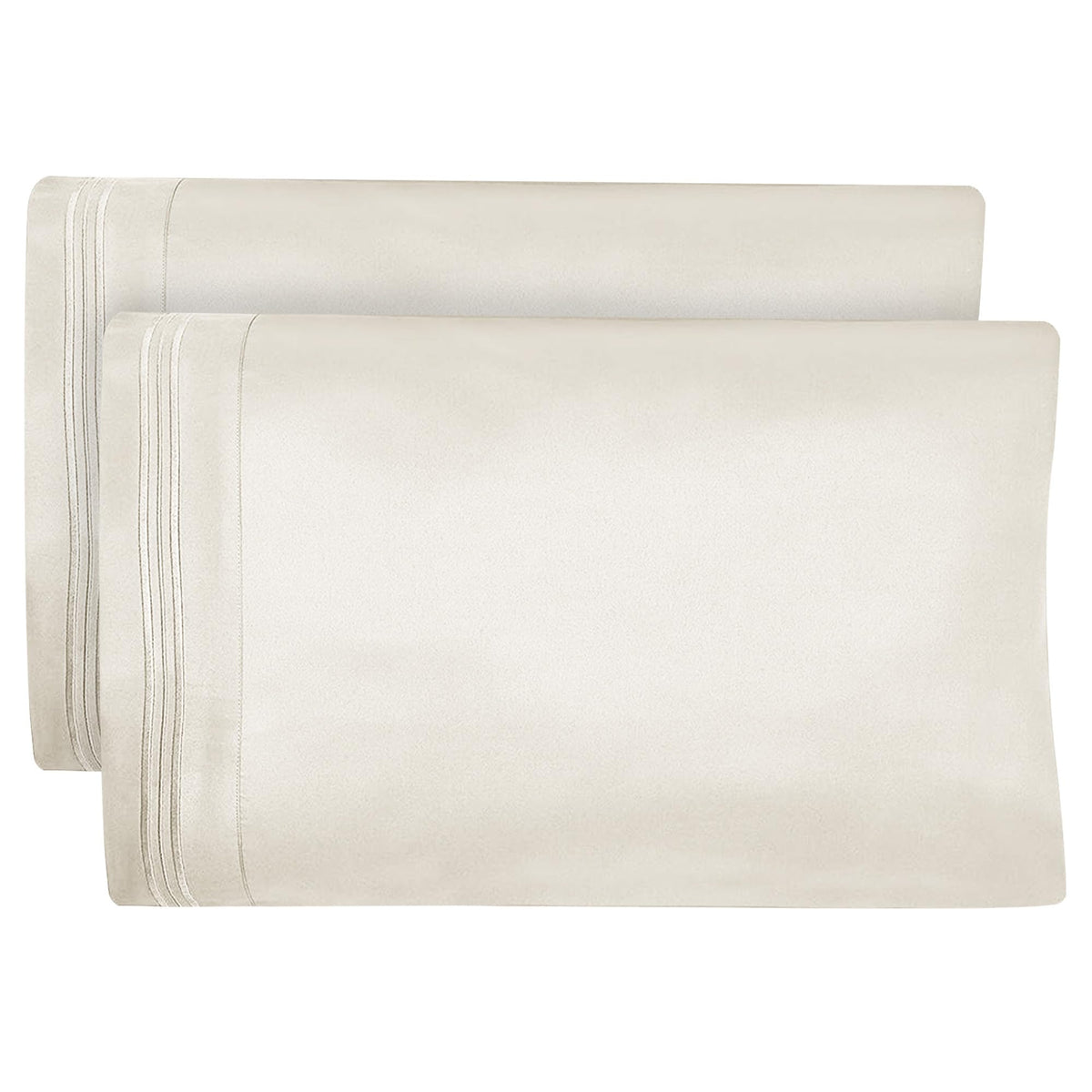Dreamcare King Pillow Cases Set of 2 - Double Brushed 1500 Luxury Series Microfiber - Envelope Closure, Wrinkle- Free, Cooling Pillow Cases - King Size Pillow Cases Set of 2 (20 x 40, Gray)