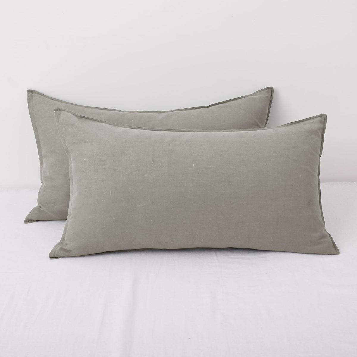 CHUFFED 100% Pure French Linen Body Pillow Cover 1 Pack,20x54 Inches, Ultra Soft & Breathable,Stone Washed Cooling Flax Linen Pillow Case with Hidden Zipper Closure for Adults
