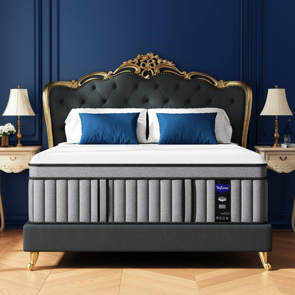 Upgraded Luxury 12 Inch King Size Hybrid Mattress in a Box, Firm Feel
