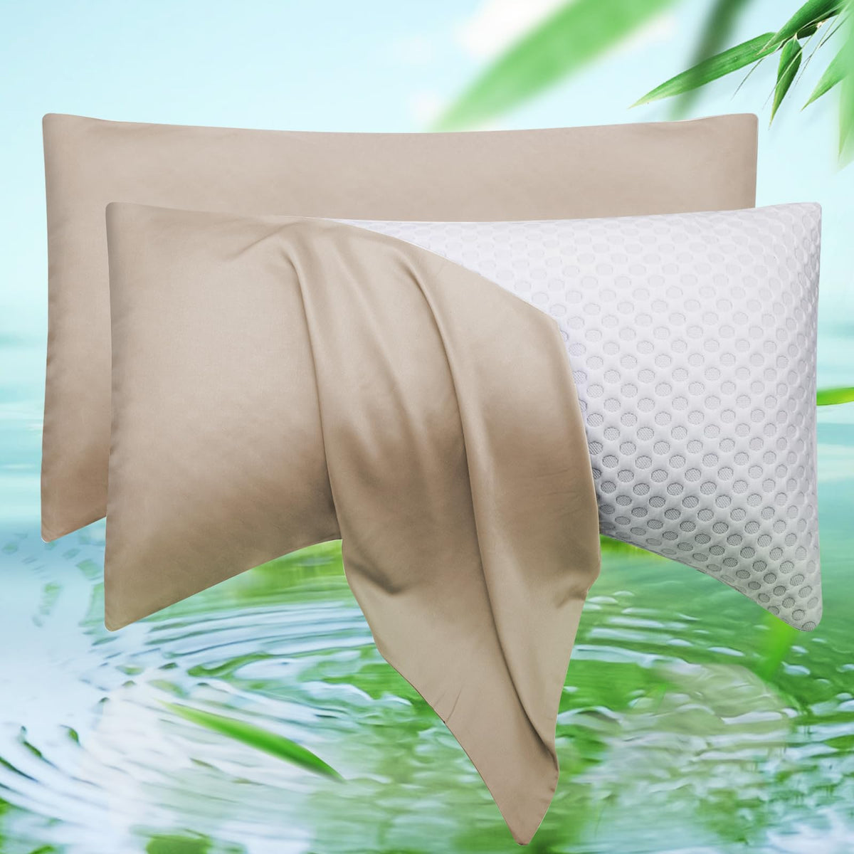 Cooling Side Sleeper Curved Pillowcase Queen 1 Pack 20 * 30 Dark Grey
