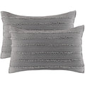 BOSOWOS Standard Size Pillow Shams Set of 2, Ultra Soft Breathable 20 x 26 Inches Pillow Case Envelope Closure, Microfiber Farmhouse Bed Pillowcases for Easy Care, White