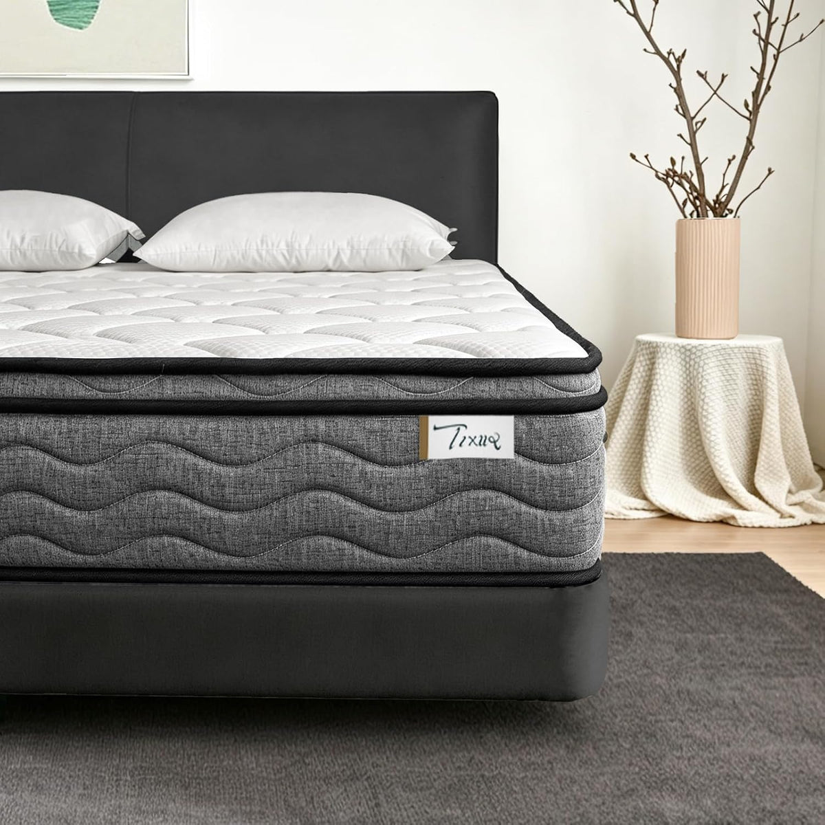 Queen Mattress, 12 Inch Queen Size Mattress in a Box, Pocketed Coils