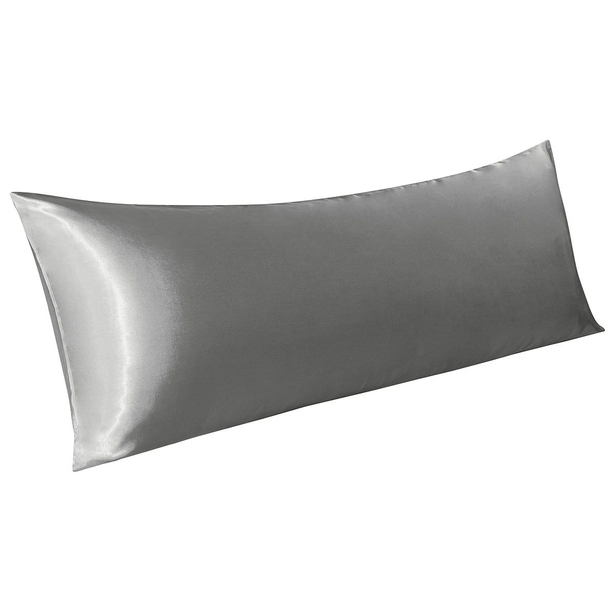 BEDSUM Standard Silk Satin Pillowcases - 2-Pack, 20x26, White