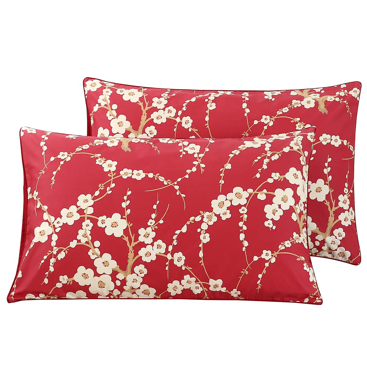 WINLIFE Standard Pillowcases Set of 2 100% Egyptian Cotton, Bright White