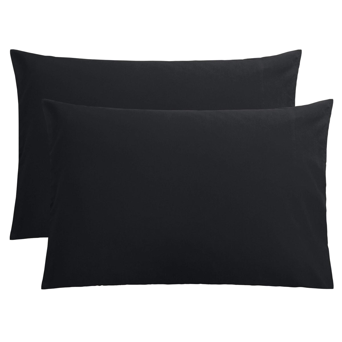 FLXXIE 2-Pack Microfiber King Pillow Cases, Envelope Closure, Navy