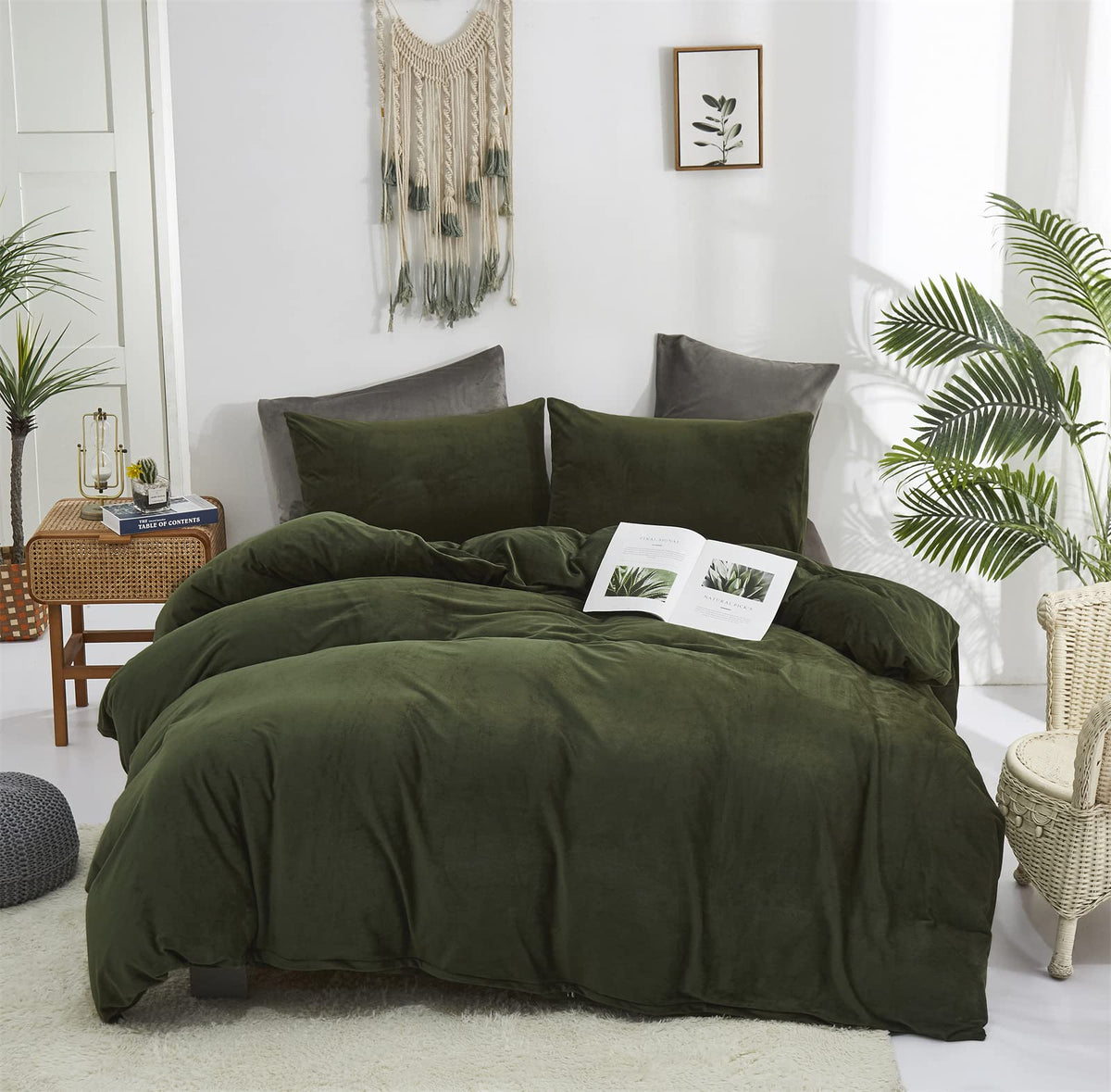 KAREVER Pumpkin Comforter Queen Pumpkin Color Bedding Set 3 Pieces Cinnamon Comforter Sets 1 Queen Comforter (90x90 inches) with 2 Pillowcases (20x26 inches)