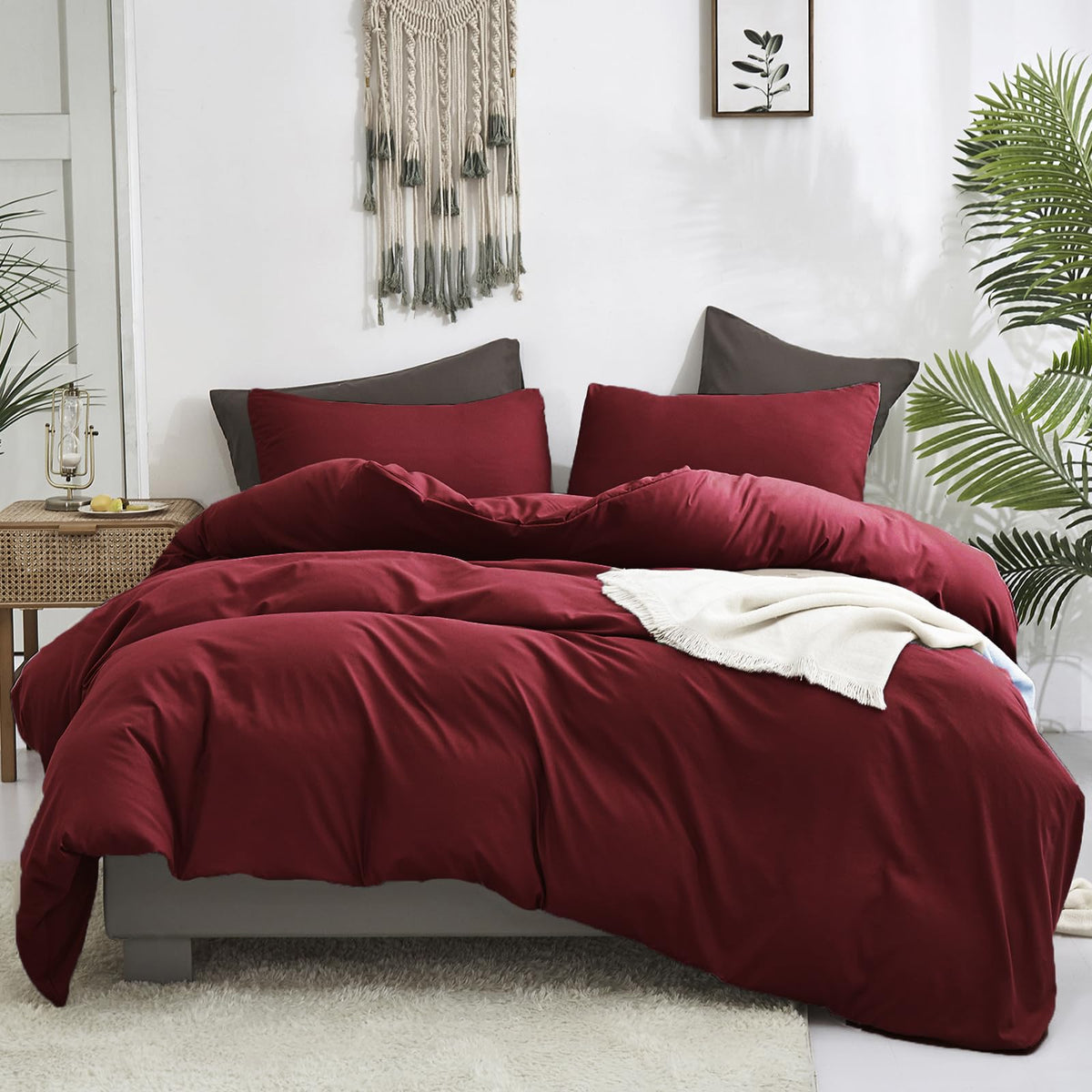 Luxlovery Green Comforter Set Full Army Green Bedding Set Minimalist Bedding Set Modern Soft Breathable Blanket Quilts Olive Comforter Set for Women Men Full Bed