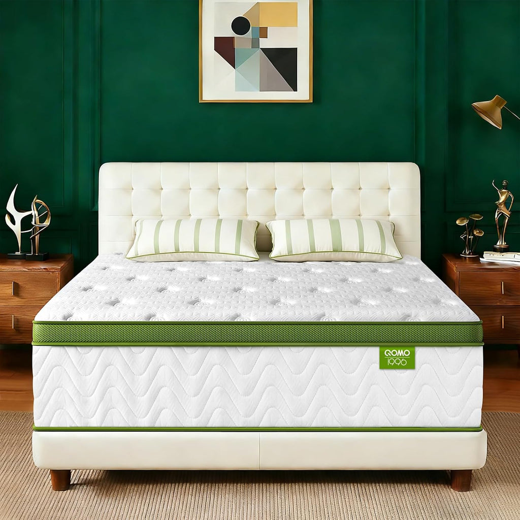 Queen Mattress 12 Inch, Queen Size Mattress with Individually Pocket Spring