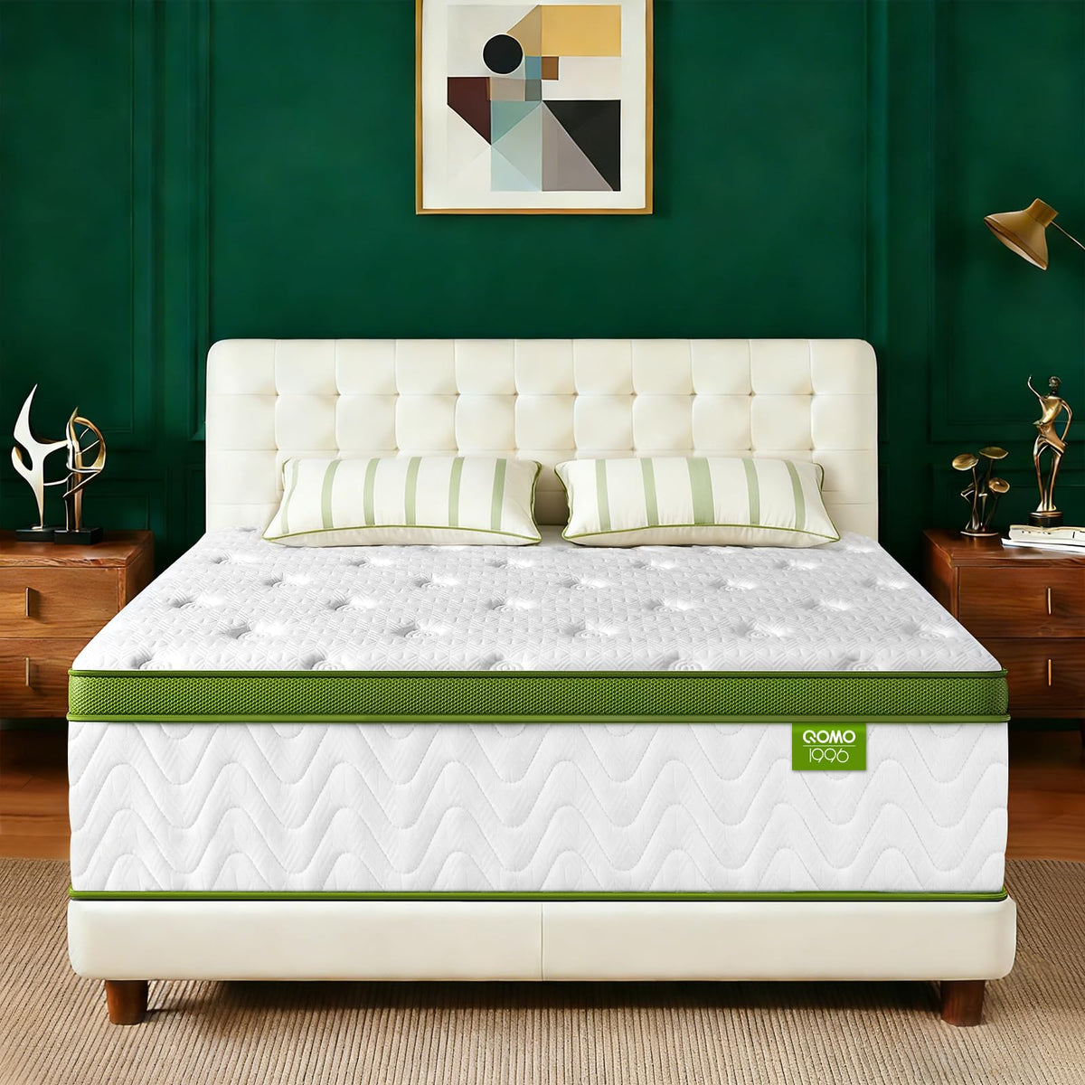 Queen Mattress 12 Inch, Queen Size Mattress with Individually Pocket Spring