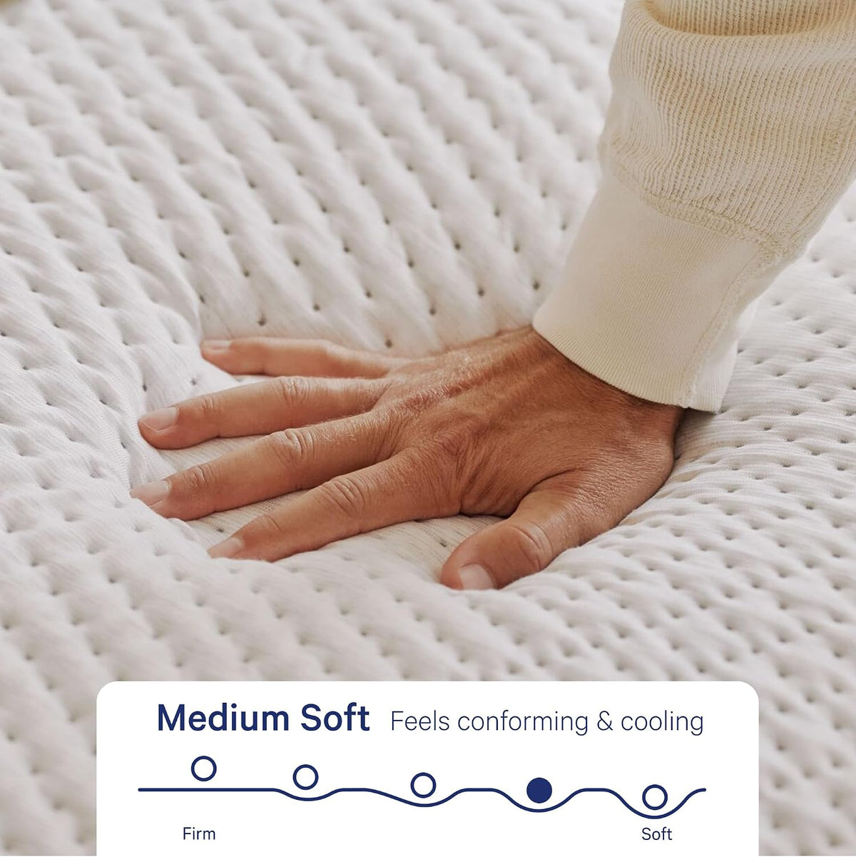 Casper Sleep Snow Max Hybrid Mattress – Queen, Medium-Plush Memory Foam with Snow Technology Cooling & Zoned Support – Premium Comfort & Motion Isolation – 100-Night Trial