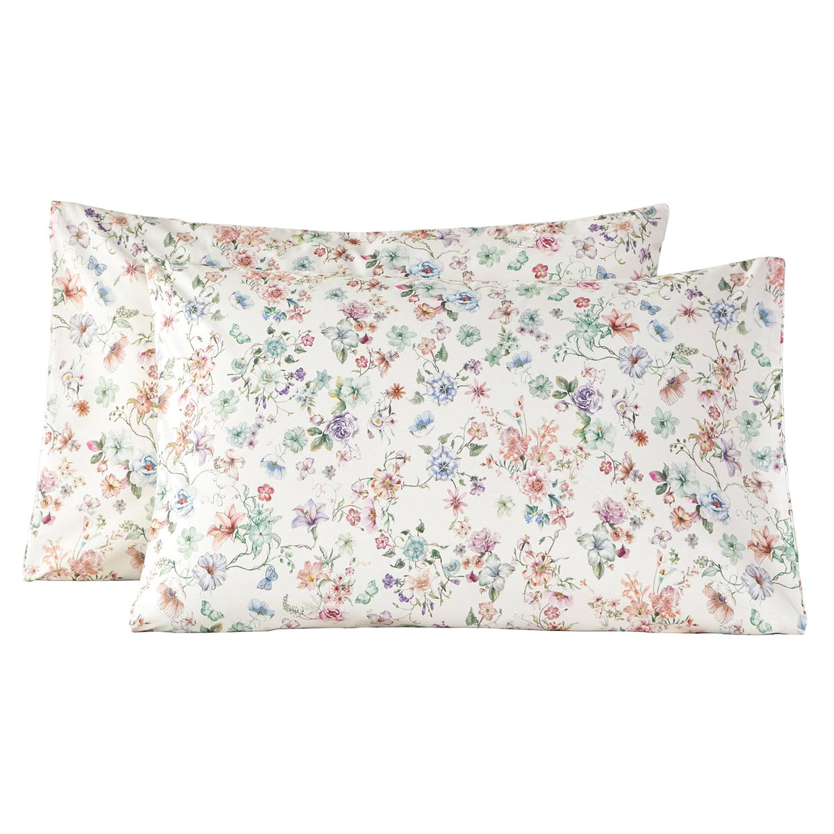 WINLIFE Standard Pillowcases Set of 2 100% Egyptian Cotton, Bright White