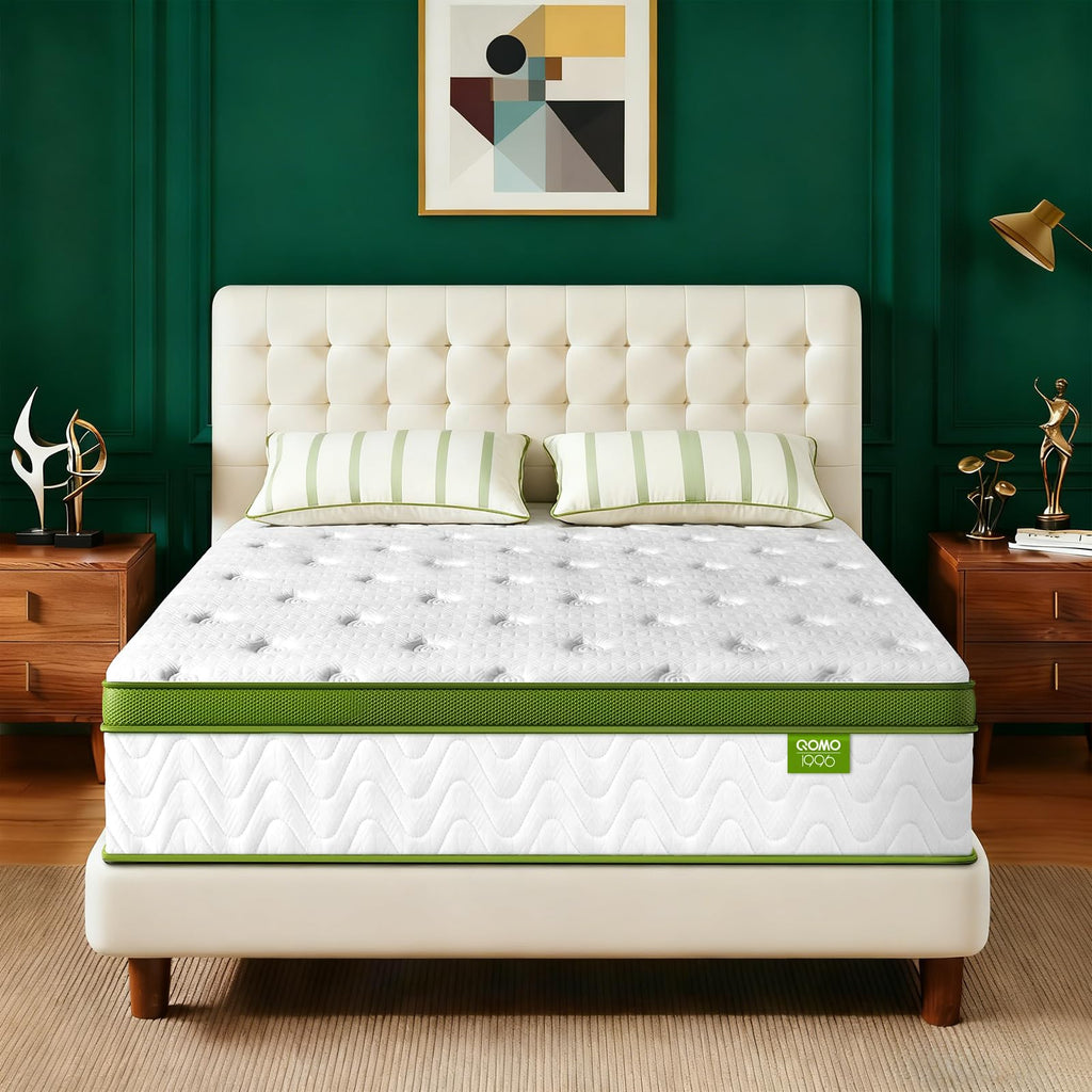 Queen Mattress 12 Inch, Queen Size Mattress with Individually Pocket Spring
