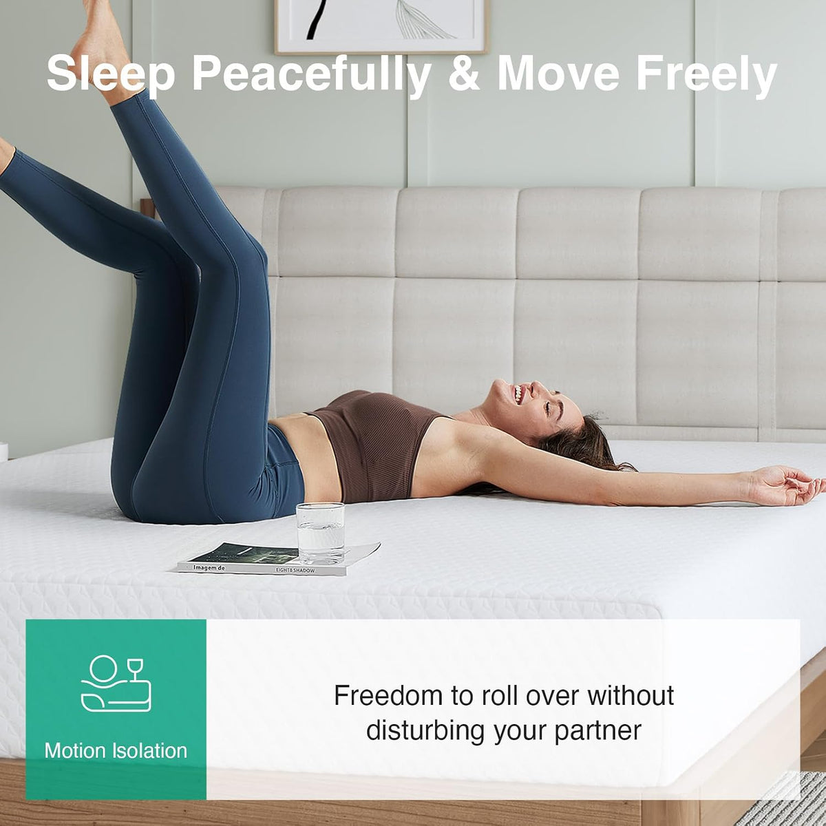 Novilla 14 Inch Queen Size Mattress, Queen Memory Foam Mattress in a Box