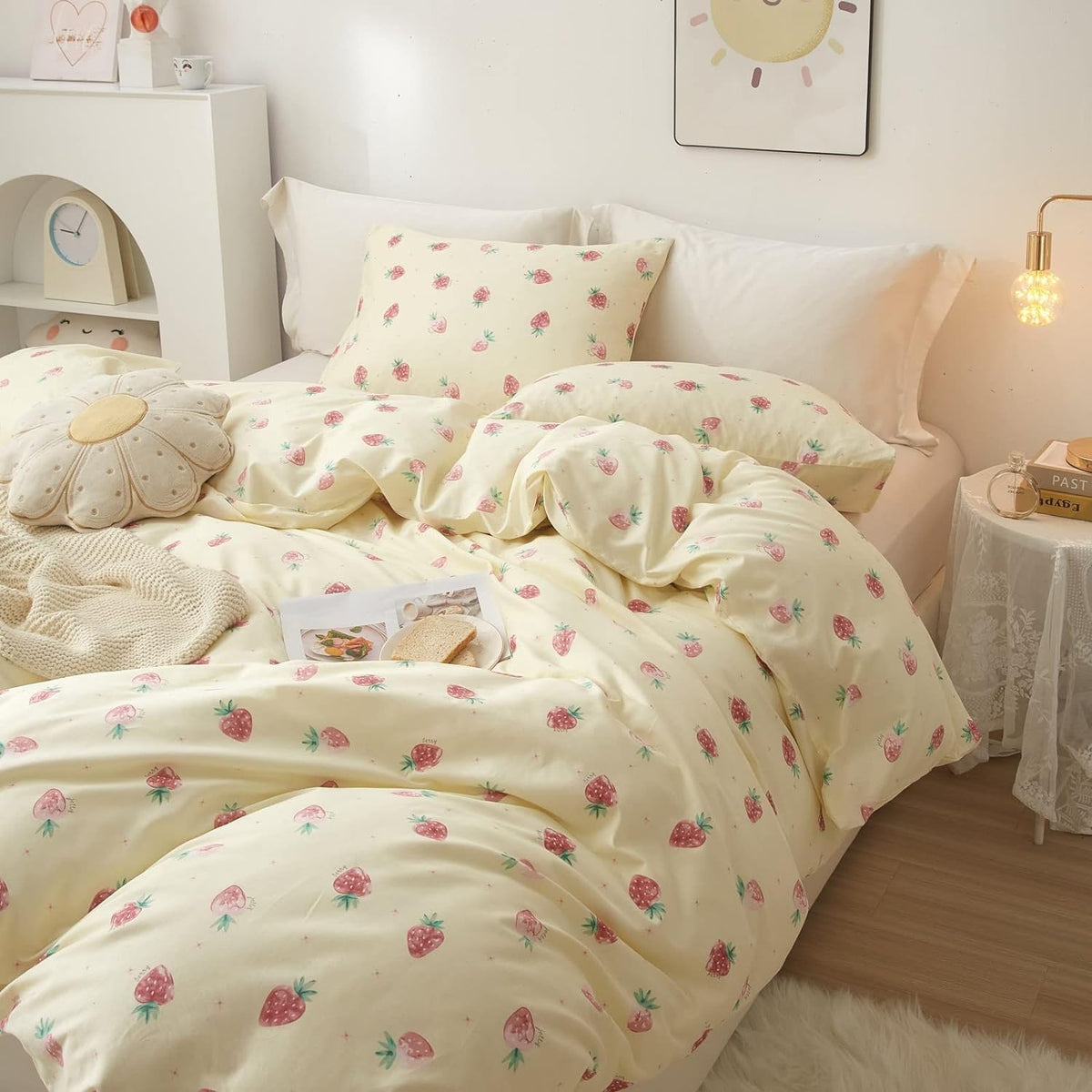 Plaid Comforter Set Full Blue Gingham Pink Bow Bedding Set