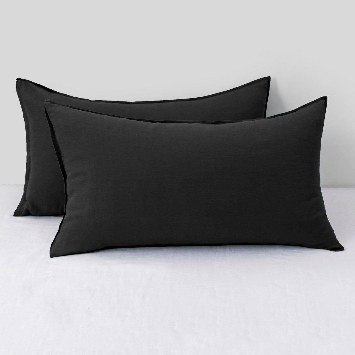 CHUFFED 100% Pure French Linen Body Pillow Cover 1 Pack,20x54 Inches, Ultra Soft & Breathable,Stone Washed Cooling Flax Linen Pillow Case with Hidden Zipper Closure for Adults