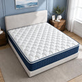 12 Inch King Size Mattress, Plush Hybrid Mattress in a Box, Individual Pocket Coils for Pressure Relief, CertiPUR‑US Certified, Vacuum‑Compressed, Fits King Bed Frame, Dimensions: 76" x 80"
