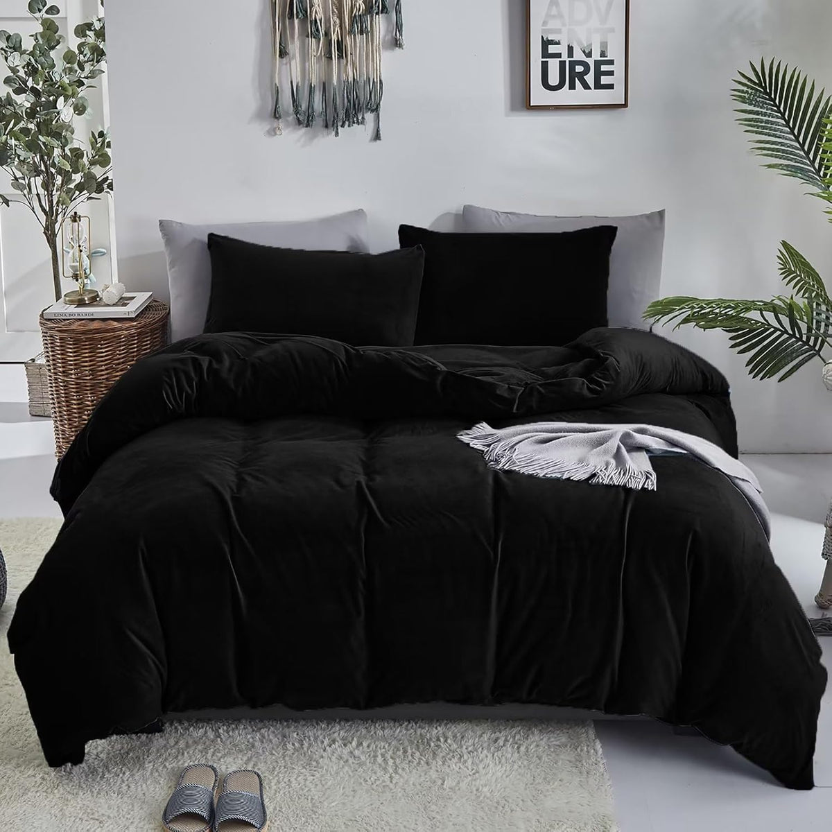 KAREVER Pumpkin Comforter Queen Pumpkin Color Bedding Set 3 Pieces Cinnamon Comforter Sets 1 Queen Comforter (90x90 inches) with 2 Pillowcases (20x26 inches)