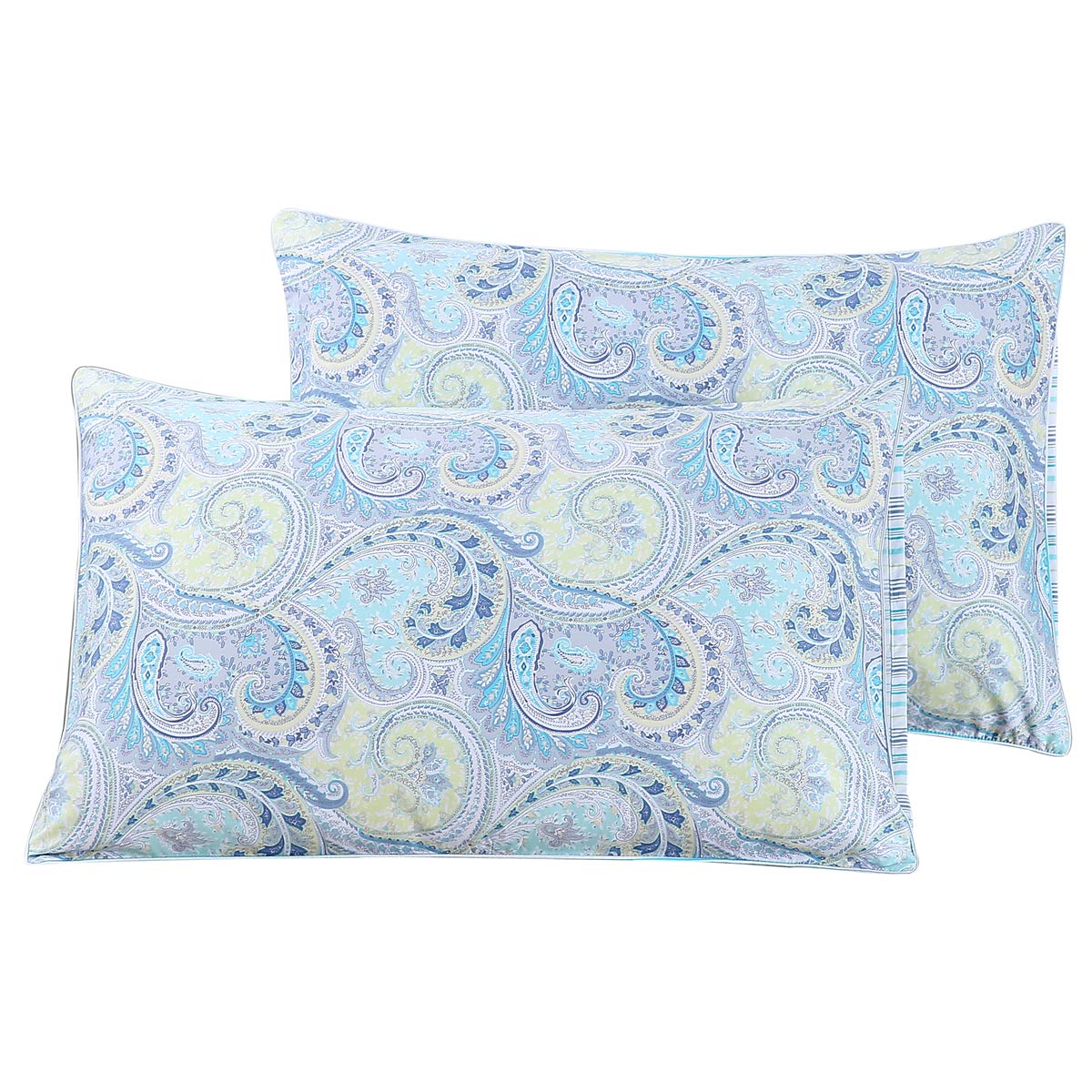 WINLIFE Standard Pillowcases Set of 2 100% Egyptian Cotton, Bright White