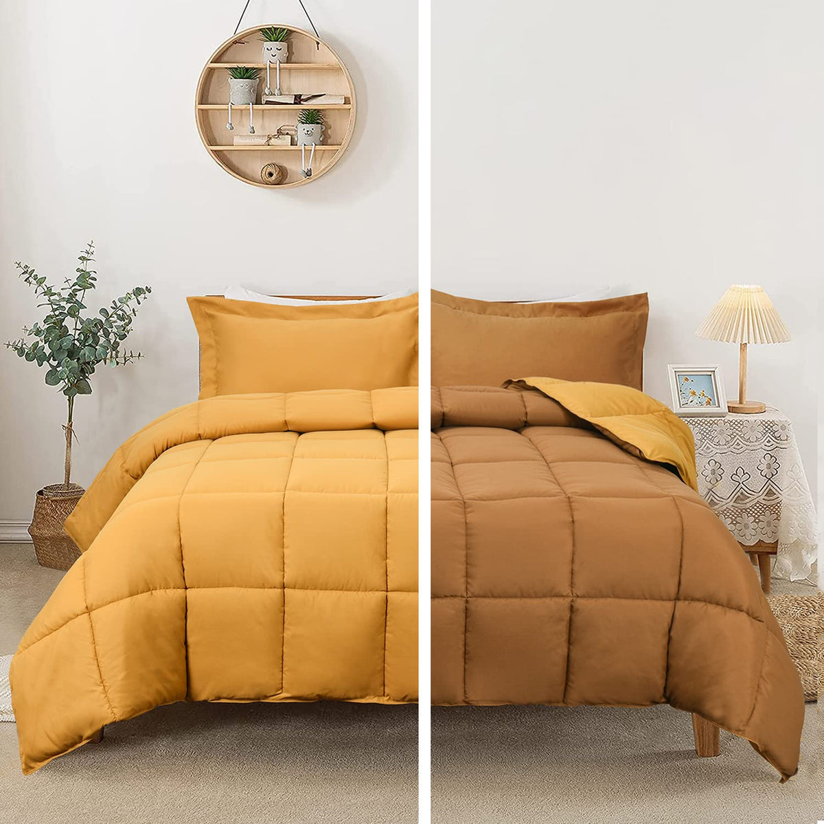 HIG 3pc Green Queen Size Bedding Comforter Set Duvet Insert Blanket