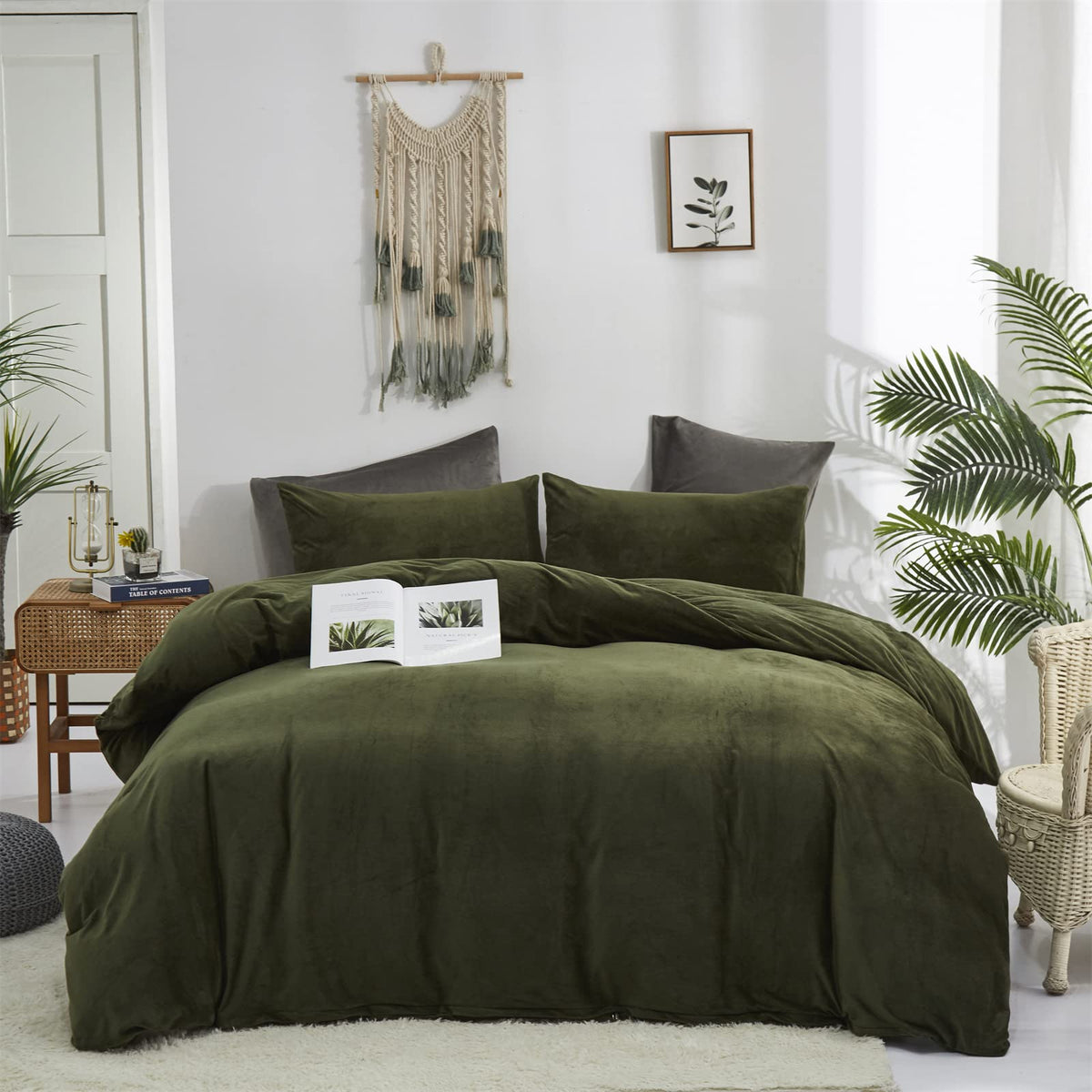KAREVER Pumpkin Comforter Queen Pumpkin Color Bedding Set 3 Pieces Cinnamon Comforter Sets 1 Queen Comforter (90x90 inches) with 2 Pillowcases (20x26 inches)