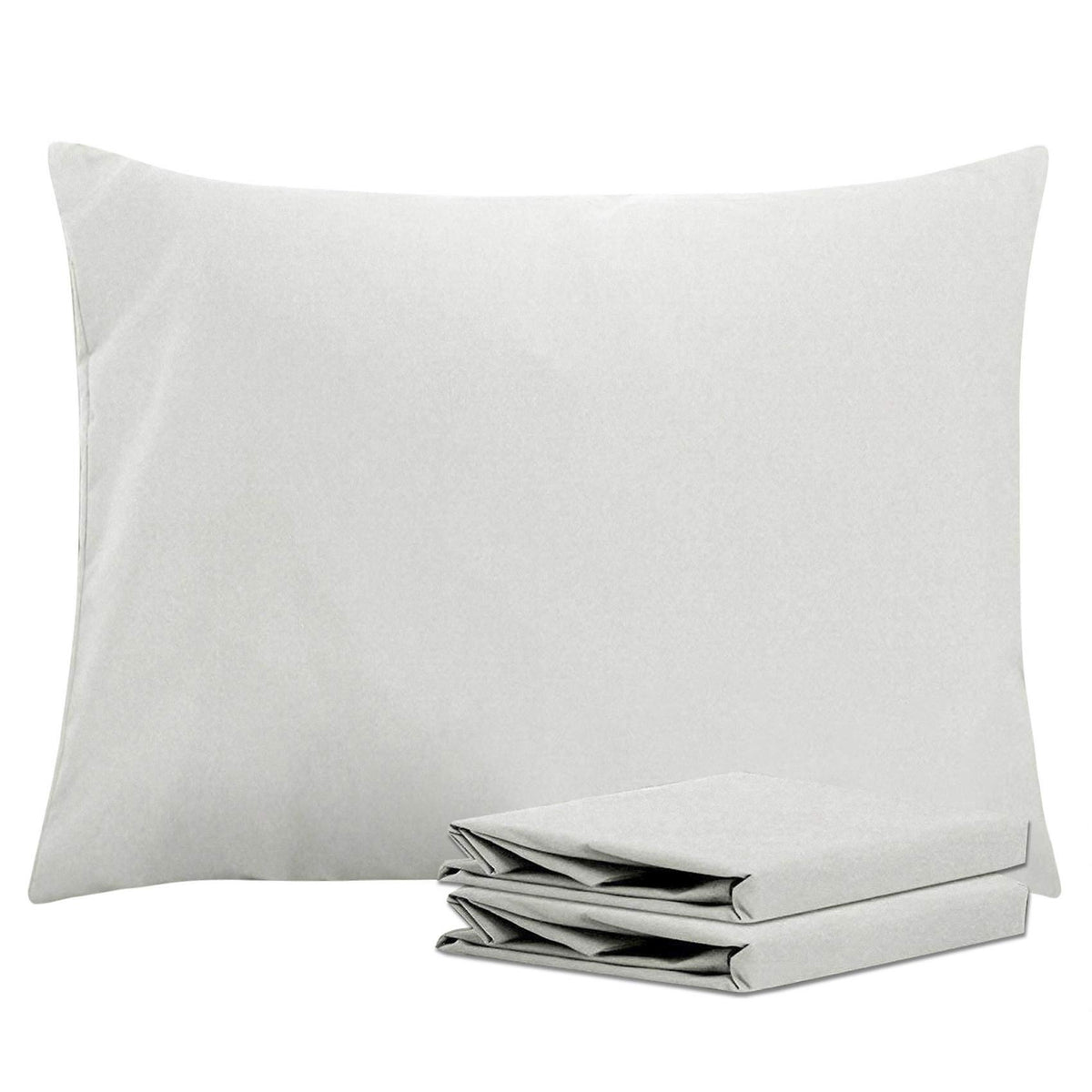 NTBAY Microfiber King Pillowcases, 2 Pack, 20 x 36, Dark Grey