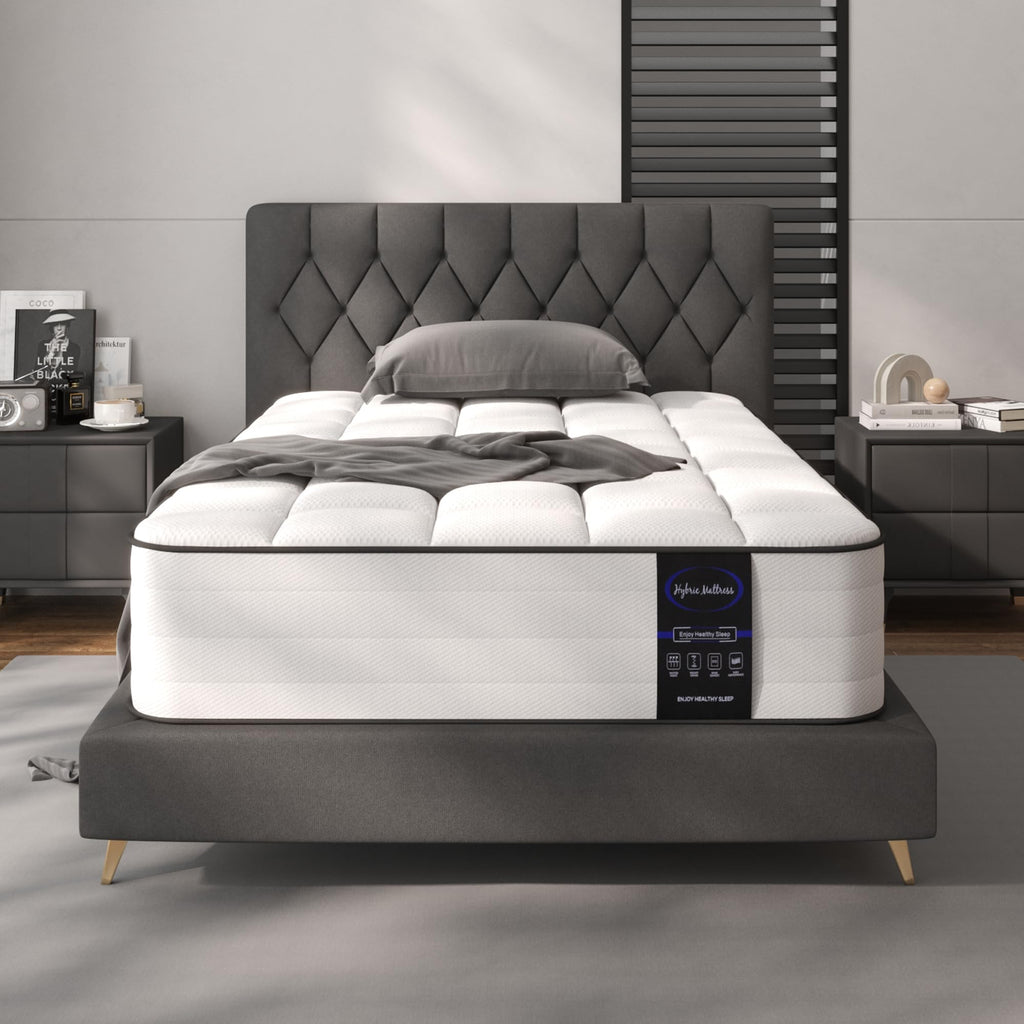 LETMOON 14 Inch California King Mattress, Medium Hybrid Pocket Spring