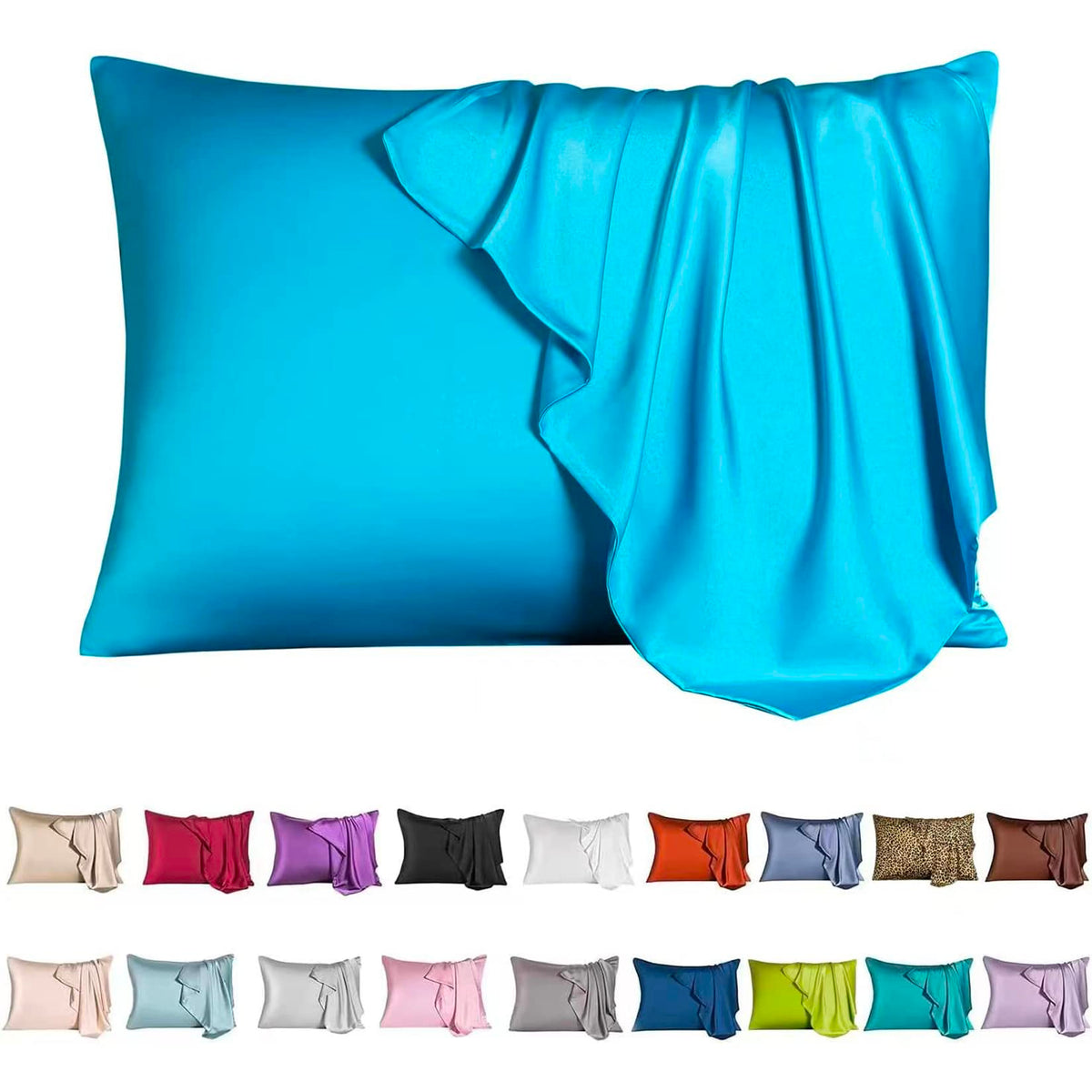 Mulberry Silk Pillowcase for Hair and Skin,Cooling Silk Pillow Case with Hidden Zipper,Allergen Proof Dual Sides Soft Breathable Smooth Silk Pillow Cover for Women (Violet, Toddler)