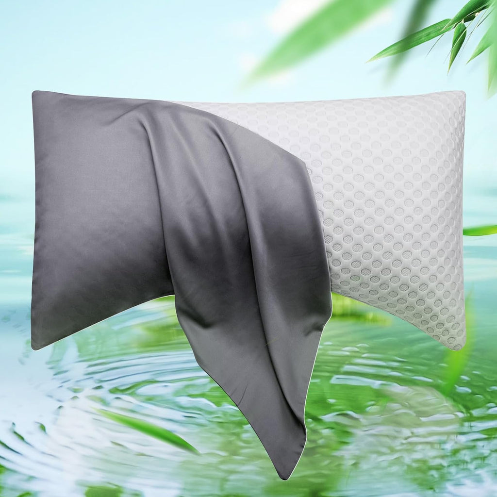 Cooling Side Sleeper Curved Pillowcase Queen 1 Pack 20 * 30 Dark Grey