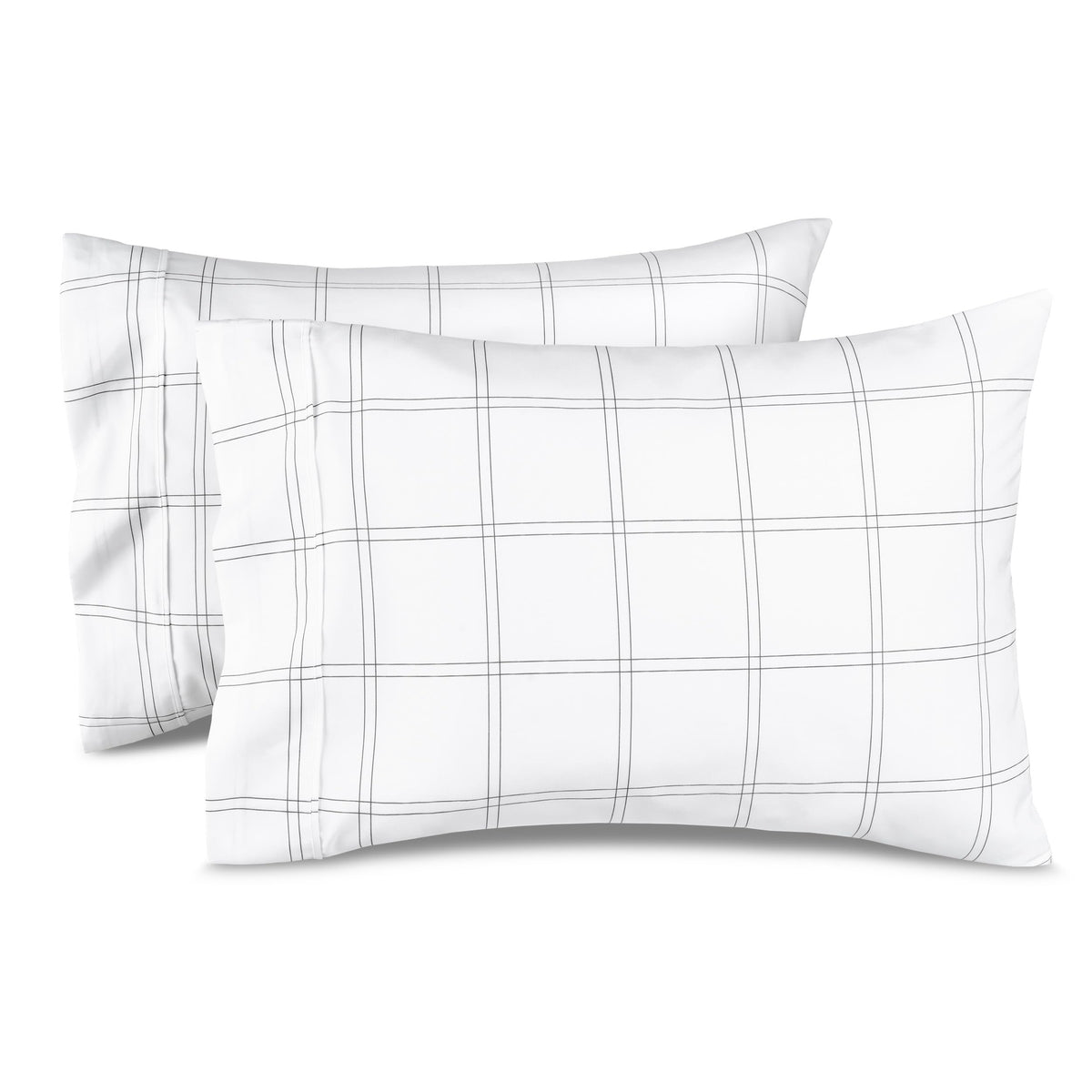 Bare Home Pillowcases Open End (Standard Set of 2, Grey)