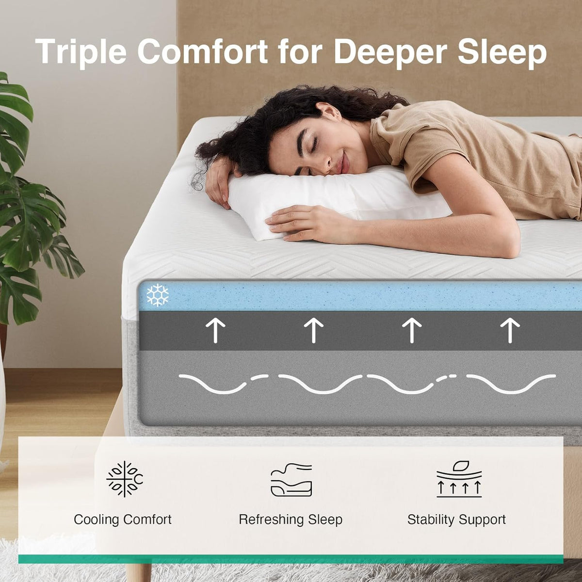 Novilla Full Size Mattress, 10 inch Gel Full Size Memory Foam Mattress