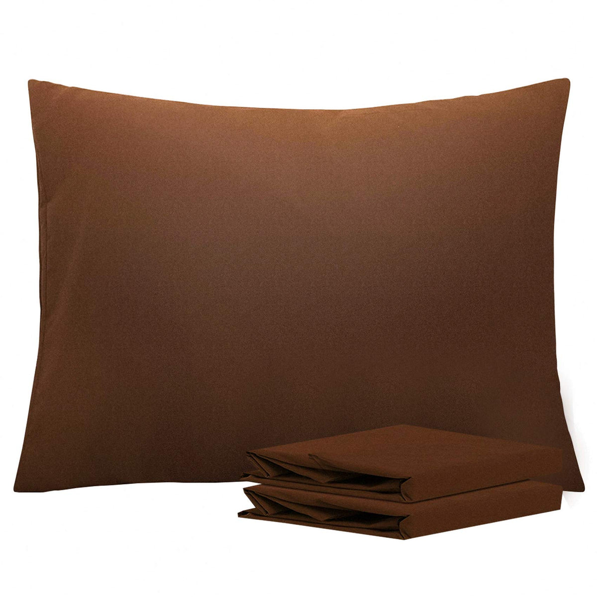 NTBAY Microfiber King Pillowcases, 2 Pack, 20 x 36, Dark Grey