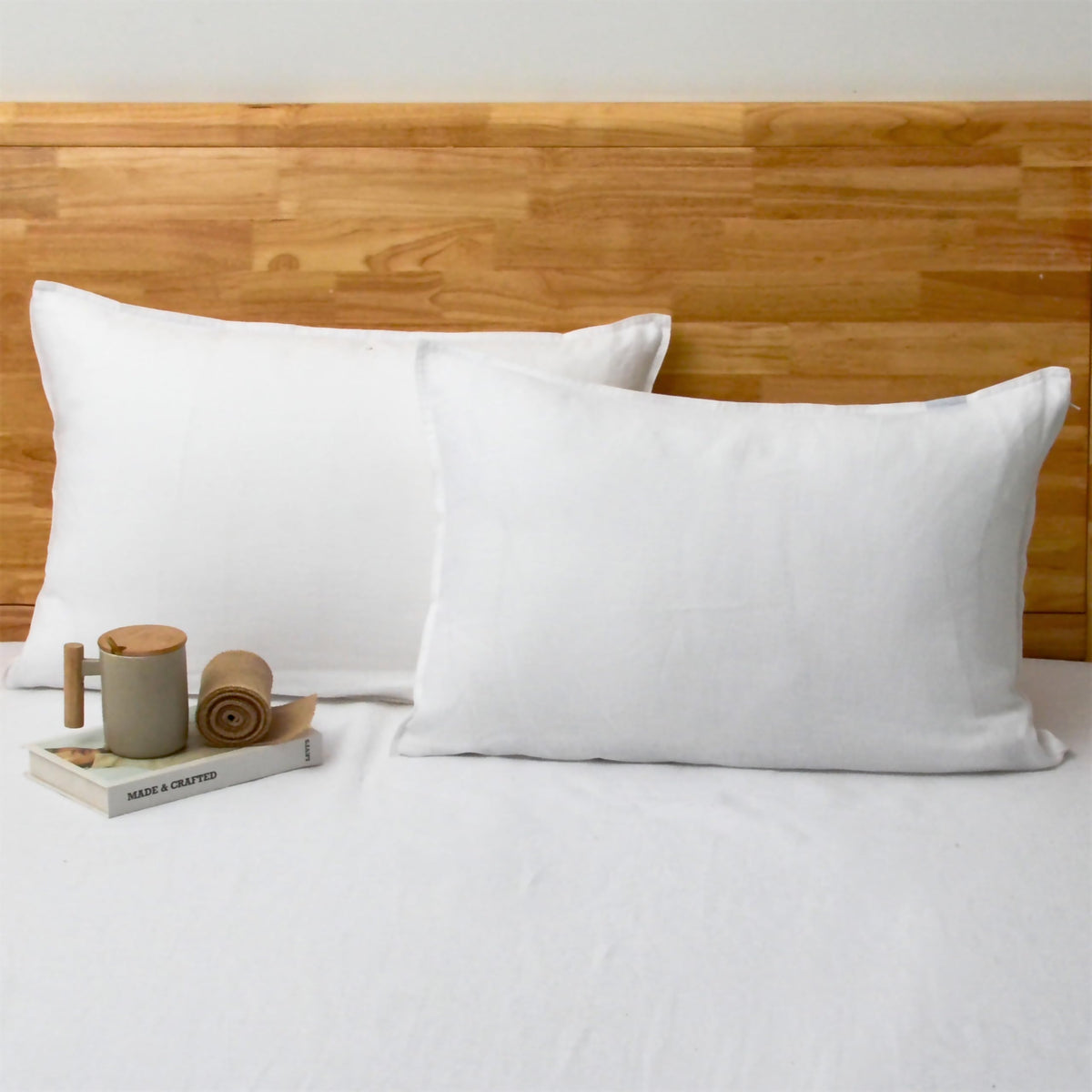 CHUFFED 100% Pure French Linen Body Pillow Cover 1 Pack,20x54 Inches, Ultra Soft & Breathable,Stone Washed Cooling Flax Linen Pillow Case with Hidden Zipper Closure for Adults