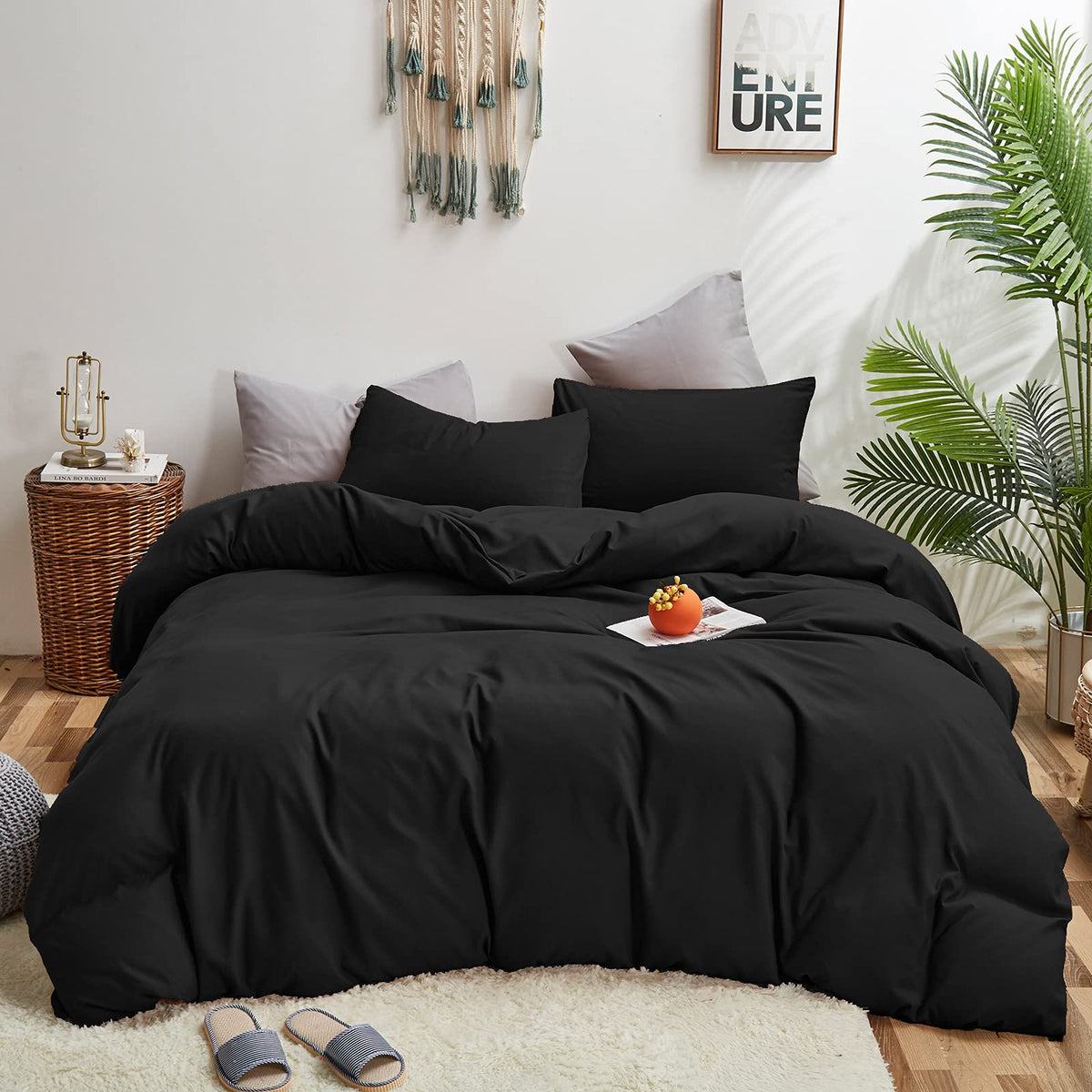 KAREVER Pumpkin Comforter Queen Pumpkin Color Bedding Set 3 Pieces Cinnamon Comforter Sets 1 Queen Comforter (90x90 inches) with 2 Pillowcases (20x26 inches)