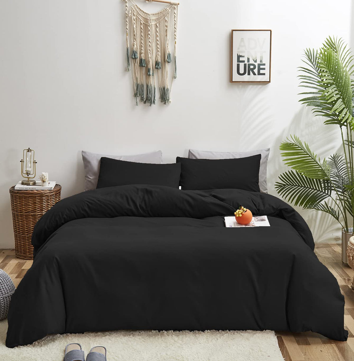 KAREVER Pumpkin Comforter Queen Pumpkin Color Bedding Set 3 Pieces Cinnamon Comforter Sets 1 Queen Comforter (90x90 inches) with 2 Pillowcases (20x26 inches)