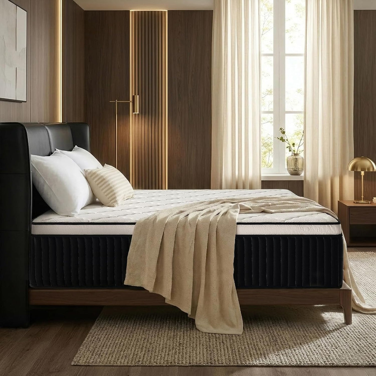 Full Hybrid Mattress, 10 Inch Medium Firm Mattress with Foam & Individually Wrapped Pocket Springs, Pressure Relief Mattress in a Box