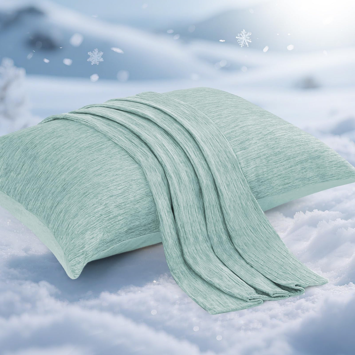Elegear Cooling Pillow Cases for Hot Sleepers, Set of 2, Standard 20" x 26"