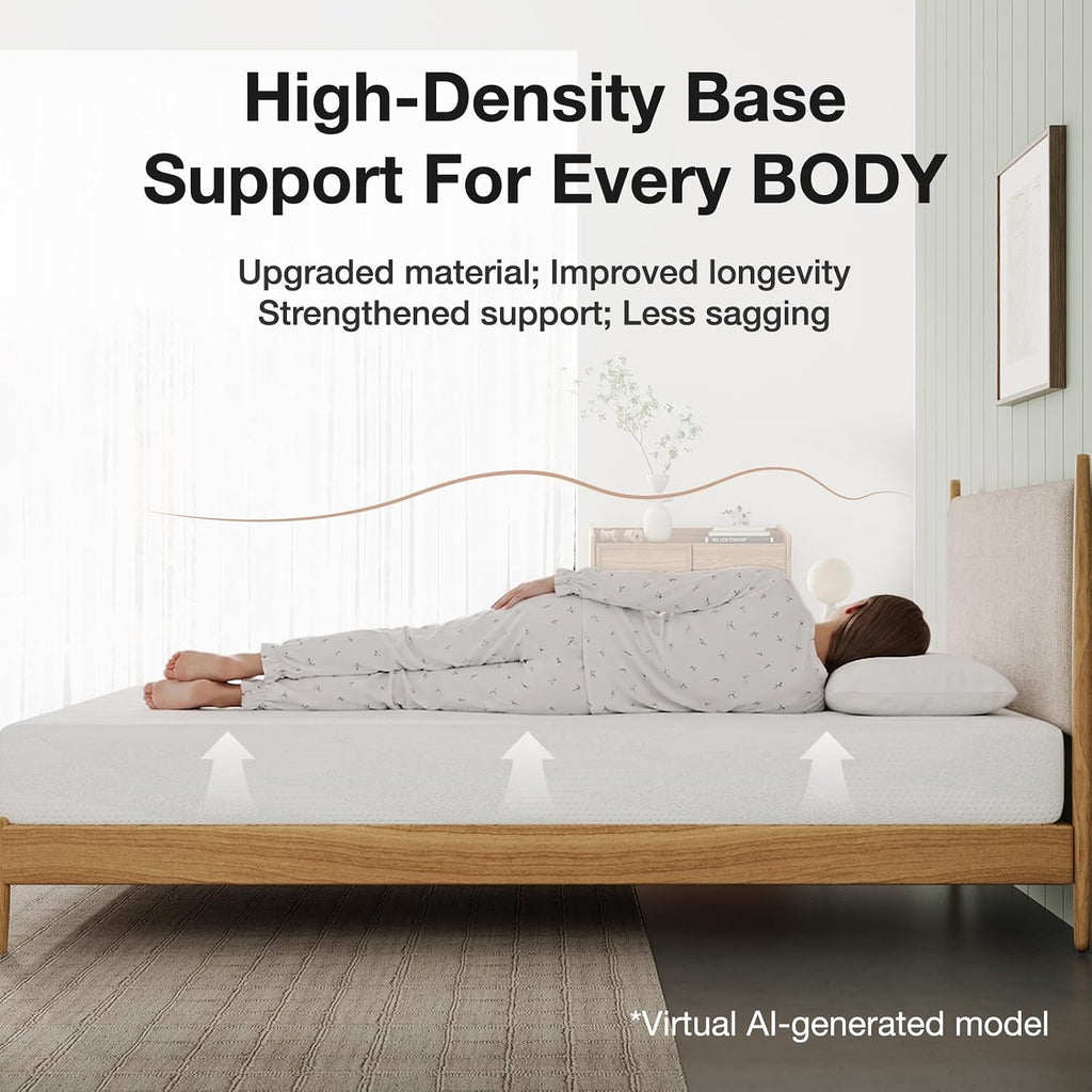 Novilla Twin Bed Mattress, 8 Inch Twin Size Mattress with Gel Memory Foam