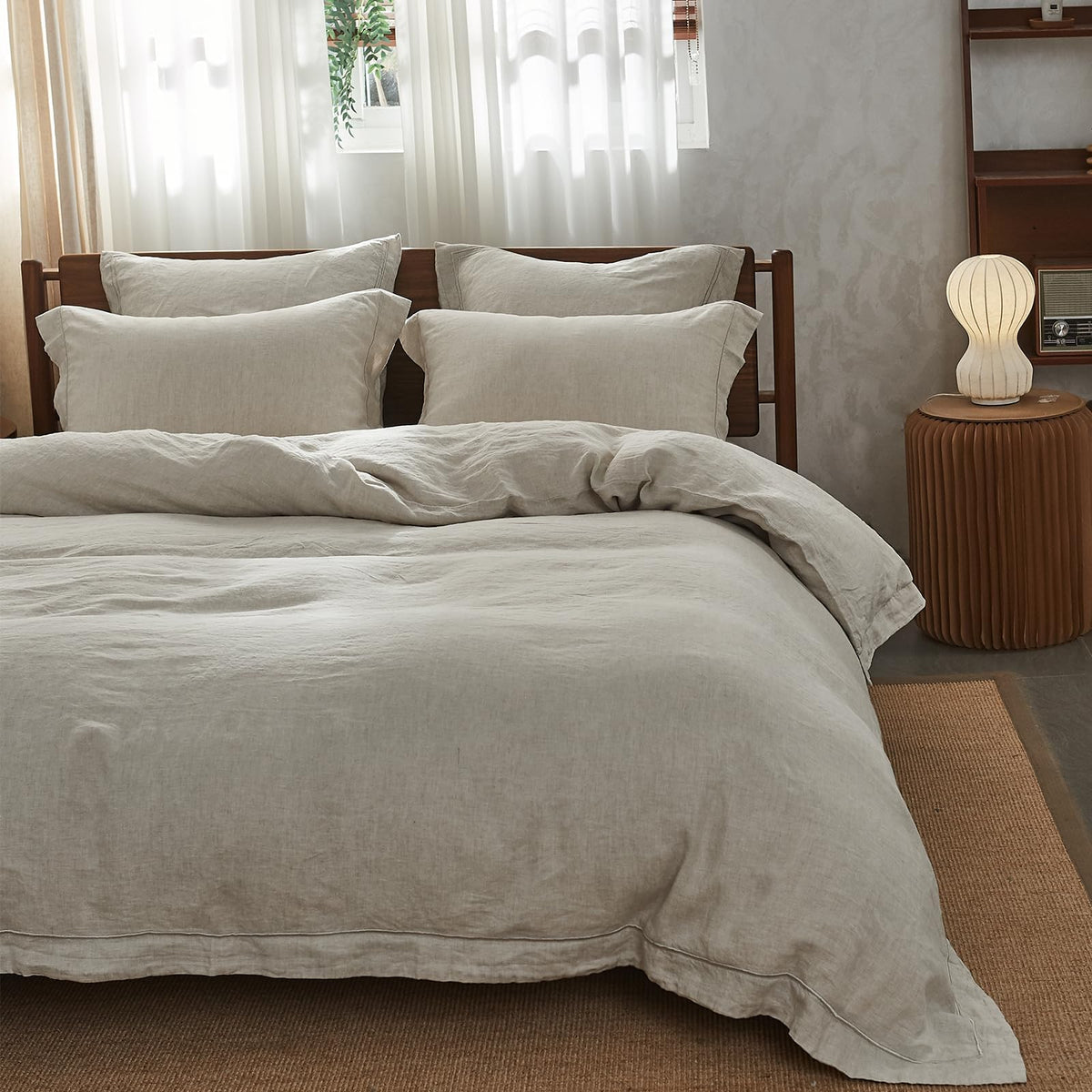 Simple&Opulence Body Pillow Cover 20" x 54",100% Pure Linen, Ultra Soft and Breathable, Body Pillowcase with Envelope Closure for Adults(Linen)