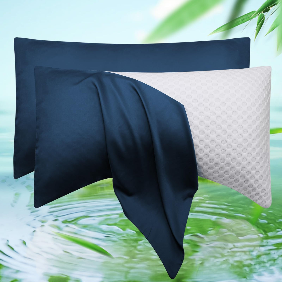 Cooling Side Sleeper Curved Pillowcase Queen 1 Pack 20 * 30 Dark Grey