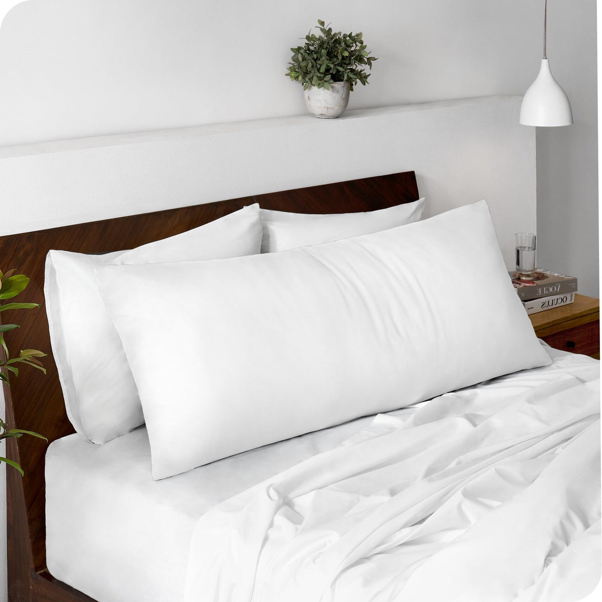 Bare Home Pillowcases Open End (Standard Set of 2, Grey)