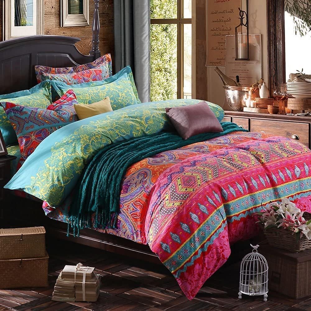 Sage Green Queen Size Comforter Set Striped 100% Soft Washed Microfiber Jacquard 3 Pieces Striped Bedding Sets Green White Comforter Queen for All Seasons and 2 Pillowcases Comfort Breathable