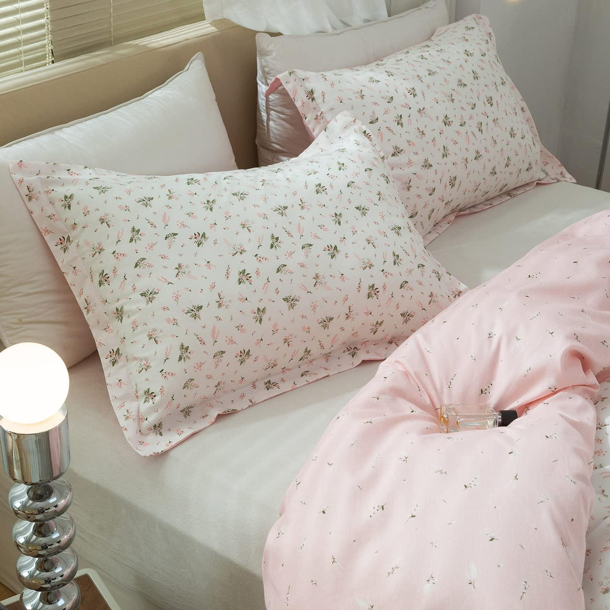 Tan Gingham Pillowcases Set Farmhouse Standard Size Pillow Shams Buffalo Taupe Plaid Pillowcases Set of 2, Grid Checkered Gingham Washed Cotton Pillow Covers with Envelope Closure, 20"×26"